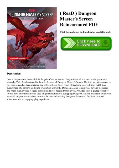 ReaD Dungeon Master s Screen Reincarnated PDF read-dungeon-master-s-screen-reincarnated-pdf
