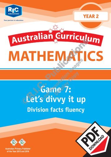 RIC-20314_Maths_games_for_the_Australian_Curriculum_Year_2_Game_7_Division_facts_fluency