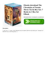 Ebooks download The Chronicles of Narnia Movie Tie-In Box Set 7 Books in 1 Box Set EBook