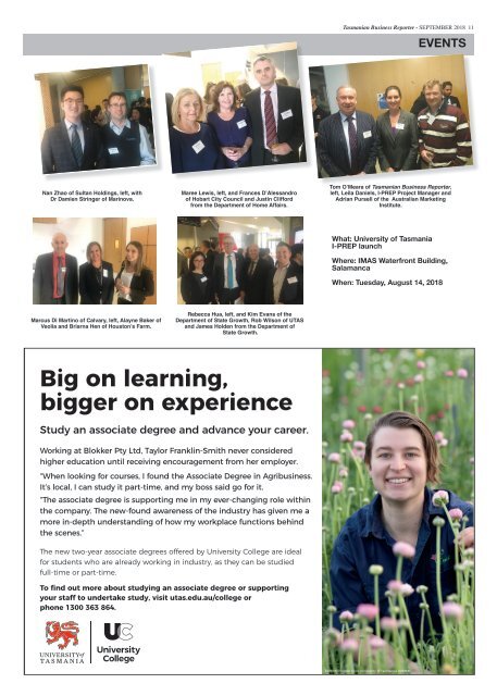 Tasmanian Business Reporter September 2018