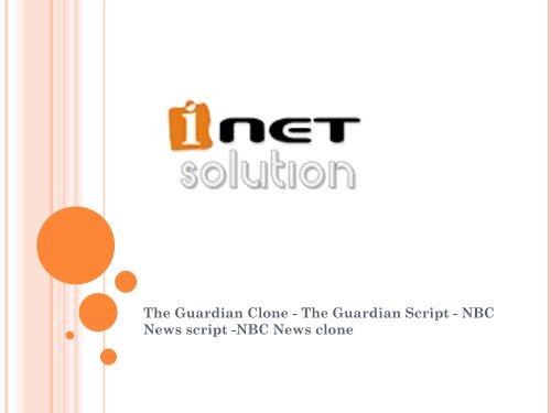 The Guardian Clone - The Guardian Script - NBC News script -NBC News clone