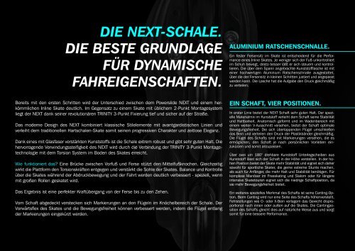 Powerslide NEXT catalogue 2018. German.