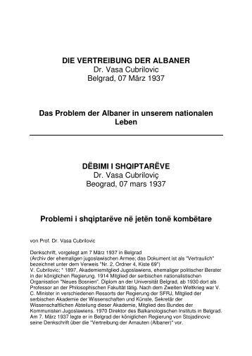 Die Vertreibung der Albaner_Dëbimi i Shqiptarëve