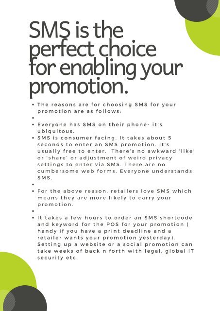 SMS is the perfect choice for enabling your promotion.- sms marketing