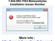 1-844-894-7054 Malwarebytes Installation Issues Number