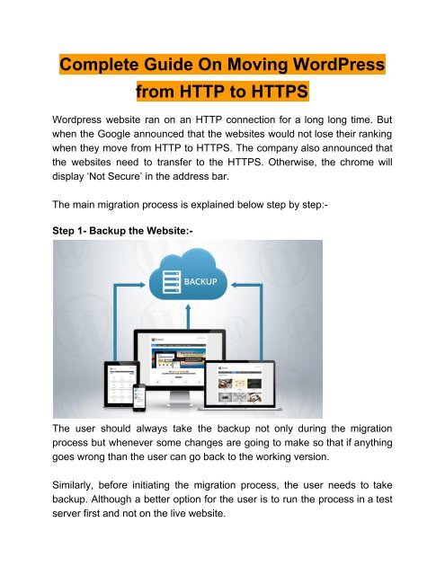 Complete Guide On Moving WordPress from HTTP to HTTPS (1)
