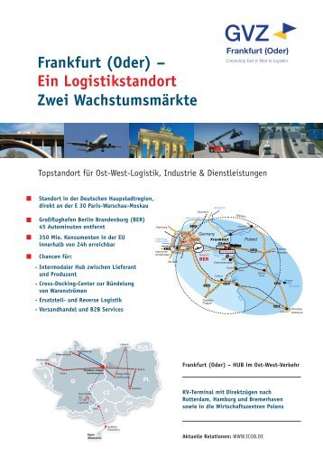 (Oder) Ã¢ÂÂ Ein Logistikstandort Zwei WachstumsmÃÂ¤rkte - icob.de