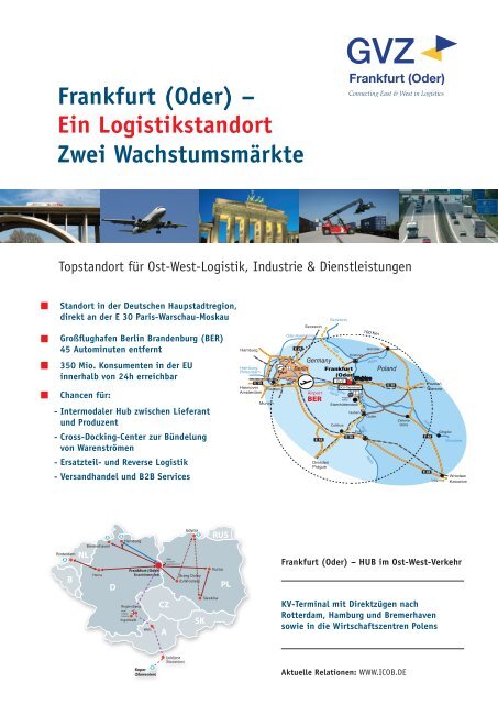 (Oder) Ã¢ÂÂ Ein Logistikstandort Zwei WachstumsmÃÂ¤rkte - icob.de