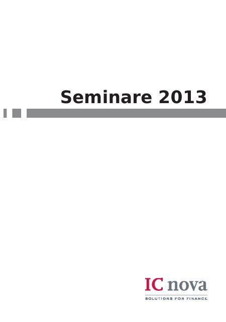 ICnova Seminarkatalog 2013.indd - ICnova AG