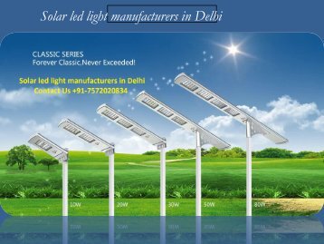 solar led light manufacturers in Delhi