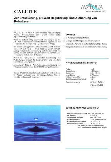 calcite - INAQUA Vertriebsgesellschaft mbH