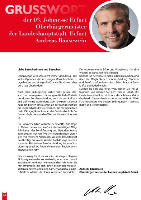 MESSEZEITUNG-Jobmesse Erfurt am 12.09.2018