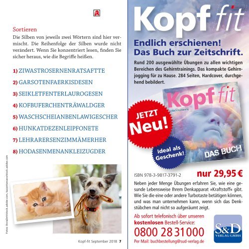 Leseprobe "Kopf-fit" September 2018