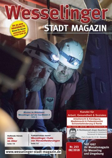 Wesselinger Stadt Magazin August 2018