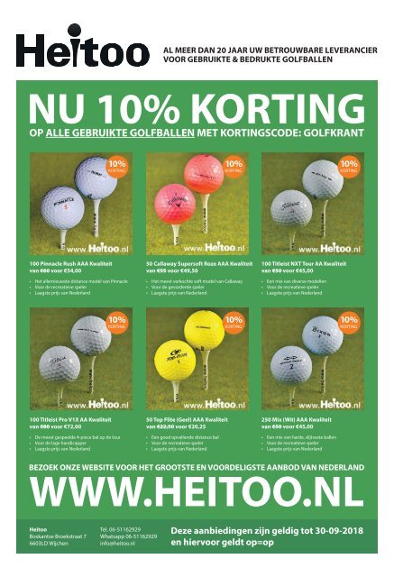 De Nederlandse Golfkrant september 2018