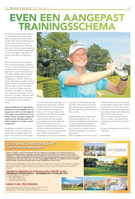 De Nederlandse Golfkrant september 2018