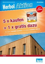 Herbol Offenporig Pro-Decor Aktion 01.09. - 29.09.18