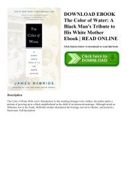 The Color Of Water PDF Free Download The Color Of Water PDF Free Download