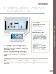 Positioner Controller, Simultaneous AL-4164 & AL ... - ORBIT/FR, Inc.