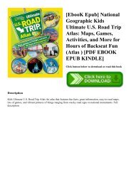 [EbooK Epub] National Geographic Kids Ultimate U.S. Road Trip Atlas Maps  Games  Activities  and More for Hours of Backseat Fun (Atlas ) [PDF EBOOK EPUB KINDLE]