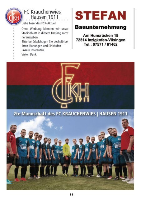 FCKH19elf • Nr.o1 • Saison 2018/19