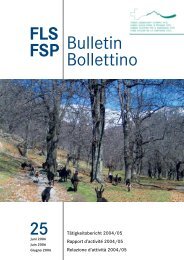 FLS FSP Bulletin Bollettino 25 - Fonds Landschaft Schweiz