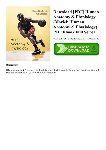 Download [PDF] Human Anatomy & Physiology (Marieb  Human Anatomy & Physiology) PDF Ebook Full Series