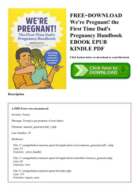 FREE~DOWNLOAD We're Pregnant! the First Time Dad's Pregnancy Handbook EBOOK EPUB KINDLE PDF