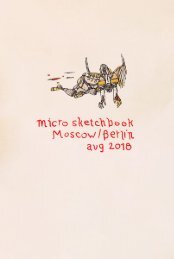 Moscow/berlin Micro sketchbook aug 2018