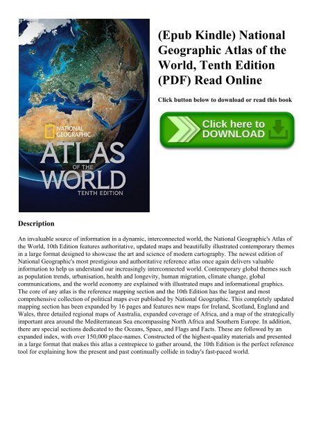 (Epub Kindle) National Geographic Atlas of the World  Tenth Edition (PDF) Read Online