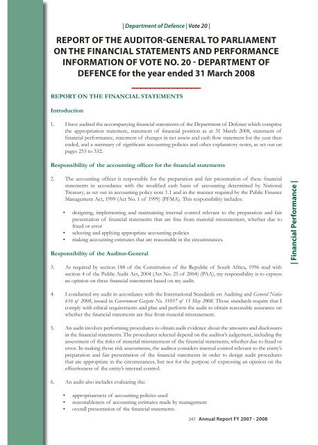 Chapter 2 - P rogramme 1 - Department of Defence