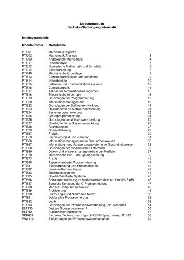 Modulhandbuch - Westsächsische Hochschule Zwickau