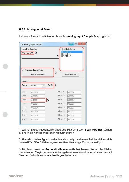 Software - bei DEDITEC