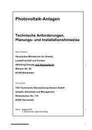 Photovoltaik-Anlagen Technische Anforderungen, Planungs