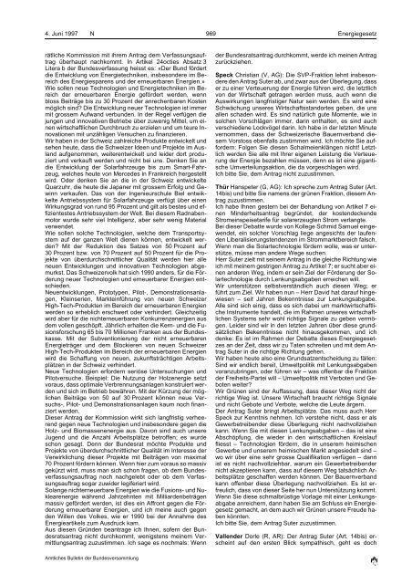 Amtliches Bulletin der Bundesversammlung Bulletin officiel de l ...