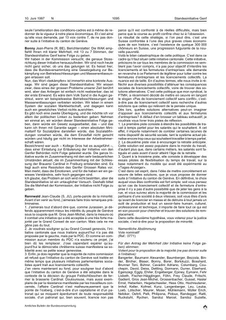 Amtliches Bulletin der Bundesversammlung Bulletin officiel de l ...