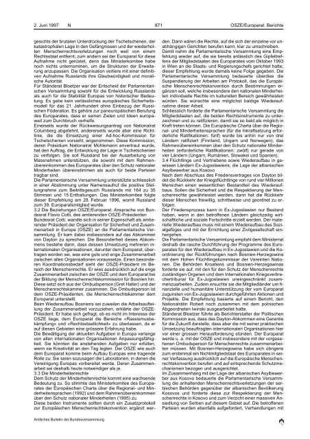 Amtliches Bulletin der Bundesversammlung Bulletin officiel de l ...