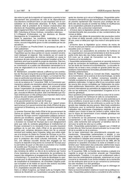 Amtliches Bulletin der Bundesversammlung Bulletin officiel de l ...