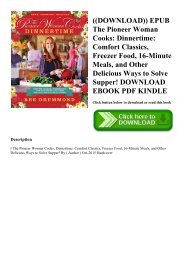 ((DOWNLOAD)) EPUB The Pioneer Woman Cooks Dinnertime Comfort Classics  Freezer Food  16-Minute Meals  and Other Delicious Ways to Solve Supper! DOWNLOAD EBOOK PDF KINDLE