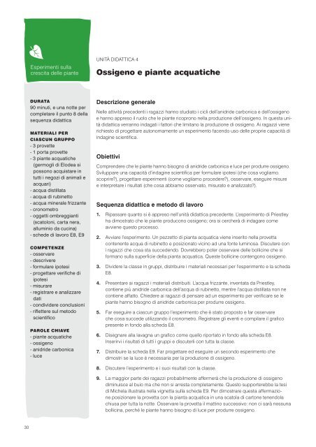 ossigeno e piante acquatiche - Plantscafe.net
