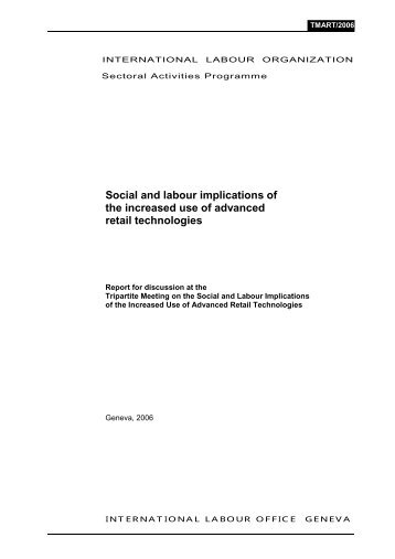 Social and labour implications of the increased use of advanced ...