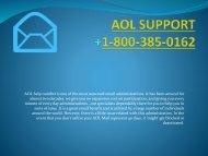 Aol Support Number- 1-800-385-0162 Tollfree Support Number