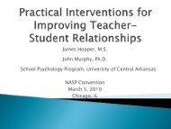 Improving Student-Teacher Relationships