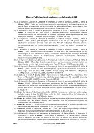 Elenco Pubblicazioni aggiornate a febbraio 2011 - Ivalsa - Cnr