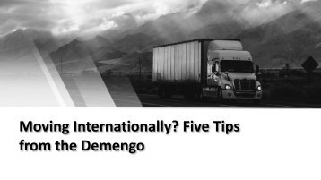 Moving Internationally Five Tips from the Demengo
