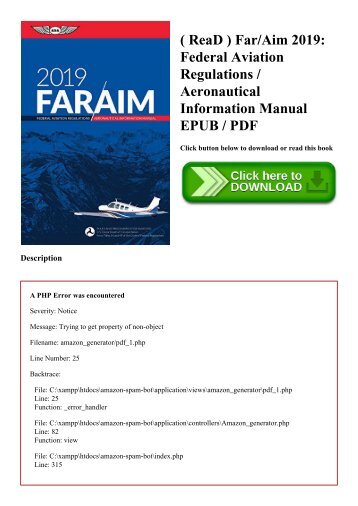 ( ReaD ) FarAim 2019 Federal Aviation Regulations  Aeronautical Information Manual EPUB  PDF