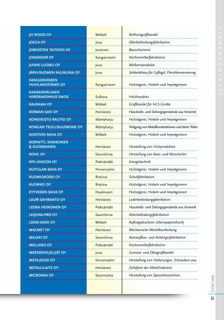 In Süd-Savo wird die - Export Guide