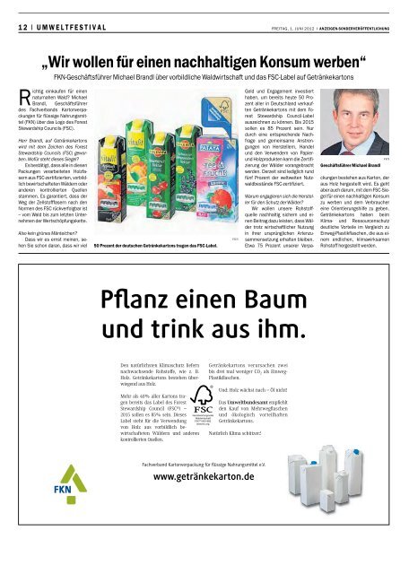 Pflanz einen Baum und trink aus ihm. - Berliner Zeitung