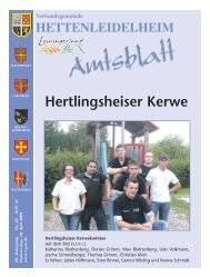 Amtliche Mitteilungen - Verbandsgemeinde Hettenleidelheim