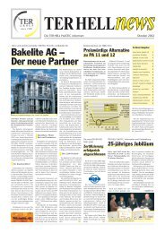 Bakelite AG – Der neue Partner Partner - TER HELL Plastic GmbH